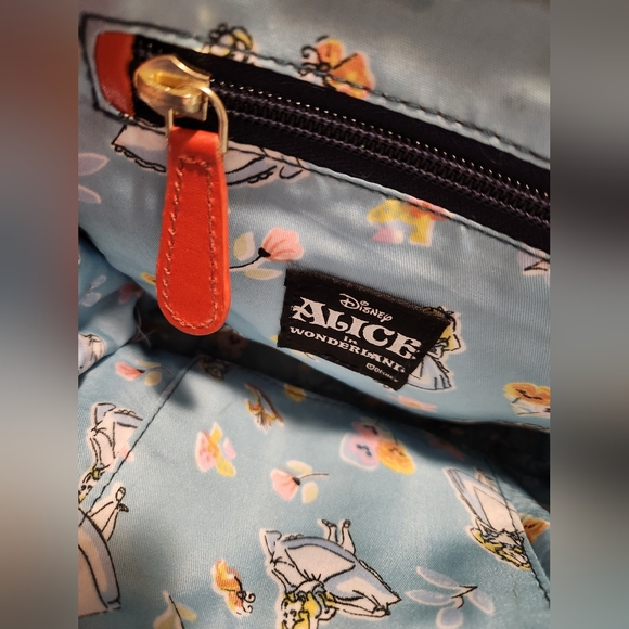 Holii Navy Blue Leather Crossbody/Handbag - Alice In Wonderland - Picture 5 of 5